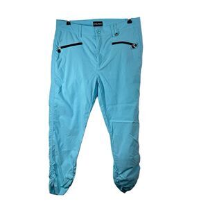 Golfino Pants Women Size 10  Blue  Golf Casual‎ Outdoor Polyester Zip Pocket